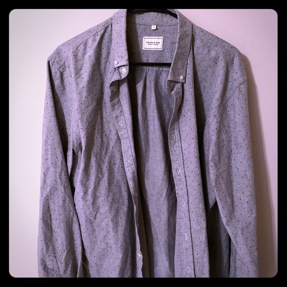 Frank & Oak Other - Frank and Oak black polka dot button up shirt